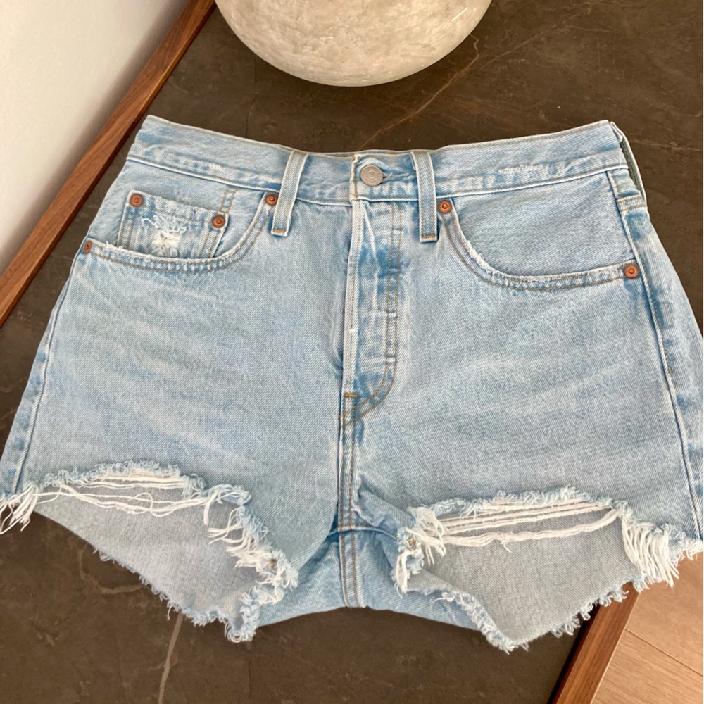 Levi’s Premium original fit high rise 501 shorts